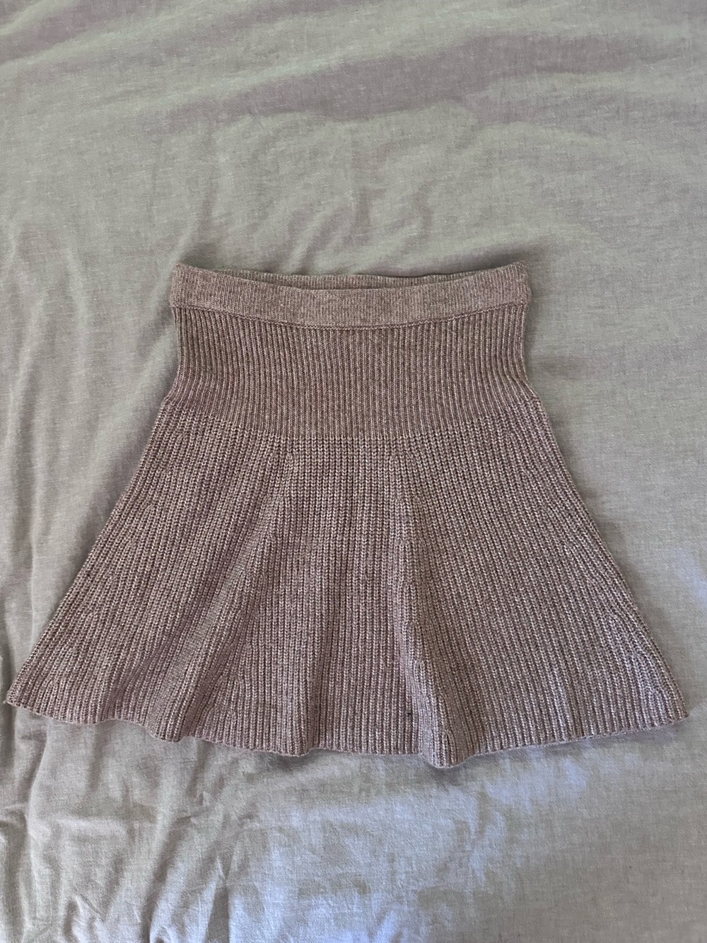 House of Harlow 1960 Ribbed Knit Mini Skirt — M